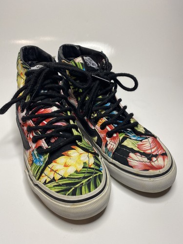 Scarpe da skateboard Vans alte 721278 uomo taglia 4 donna 5 5 floreali tropicali