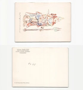 (29a1111) Salzburger Festspiele Geharnischter Kokoschka Ansichtskarte Na - Bild 1 von 1