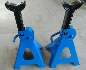 NEW CAR VAN CARAVAN 2X VEHICLE RATCHET 3 TON JACK AXEL STAND HEAVY DUTY TROLLEY - Picture 1 of 11