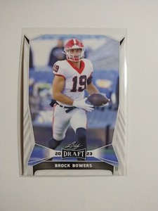 2023 Leaf Draft  18 Brock Bowers  Rc Georgia Bulldogs TE
