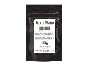 Irish Moss 35g Pouch Carragreen Moss Chondrus Crispus Prevents Protein Haze - Picture 1 of 1