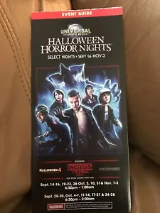 HHN 28 Halloween Horror Nights 2018 Event Guide Map STRANGER THINGS 10 Houses - Picture 1 of 9