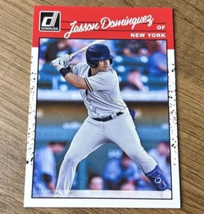 Tarjeta de radiocontrol 2023 Panini-Donruss Baseball Jasson Dominguez #253 Blue Speckle Yankees - Imagen 1 de 2