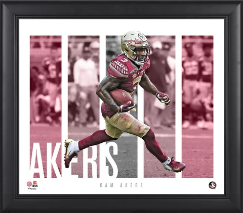Cam Akers Florida State Seminoles Framed 15x17 Player Panel Collage Cover