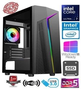 ULTRA 7 PC - INTEL ULTRA 7 265K 32GB DDR5 RAM 1TB SSD INTEL GRAPHICS - Picture 1 of 12