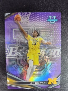 Jett Howard 2023 Bowman University lila/250 Michigan Wolverines Orlando Magic - Bild 1 von 2