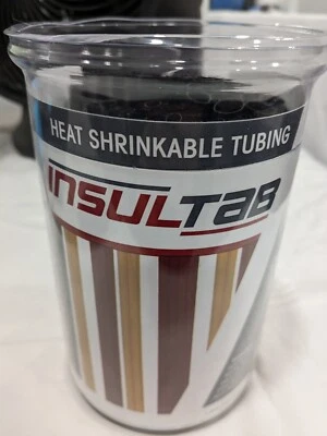 Insultab Heat Shrink Electrical Tubing Kit, Black 30-PVC-175BK - Изображение 1 из 3