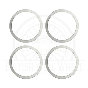 Chrome Rings for Zenith Locking Knock Off Spinner Caps - Blank, Set of 4 - Picture 1 of 7