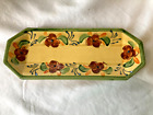 FAIENCE PROVENCALE DU POET LAVAL CERAMIC TRAY WITH FLOWER DESIGN