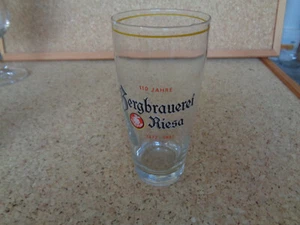 Bierglas der Bergbrauerei Riesa Brauerei Bierglas alt Bier Glas Pils - Bild 1 von 6