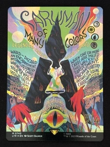1x MTG Saruman of Many Colors (Borderless Poster, Foil) - (LTR) #743 - Magic - Picture 1 of 2