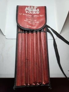 MAC Tools 12" Aircraft Drill Set 7 Piece Vintage - Picture 1 of 6