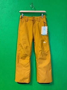 Quicksilver Boys SNOW PANTS Mutard Size 10 s - Picture 1 of 7