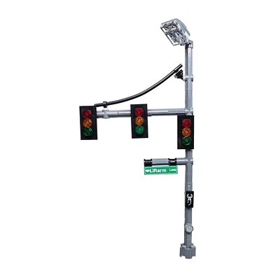 NEW - Three Traffic Lights - Brick Built City Town MOC - Custom Building Set - Image 1 of 4