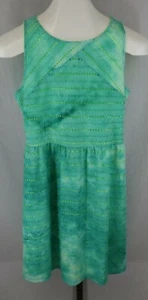 Circo Girls Blue Green Sleeveless Spring/Summer Pullover Dress Size XL /14-16 - Picture 1 of 4