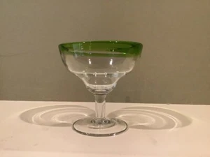 Clear Glass Margarita Glass with Lime Rim - Picture 1 of 2