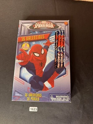 32 Count Ultimate Spider-Man Valentines Day Cards w/ Pencils - Image 1 of 4