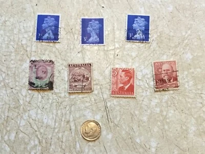 SILVER 1917 UK 3 PENCE Coin STAMP RARE king Edward VII 1902 1 1/12 D Australia  - Image 1 of 4