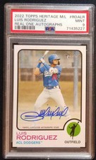 2022 Topps Heritage Minor League Luis Rodriguez RC Auto ACL Dodgers PSA 9 MINT