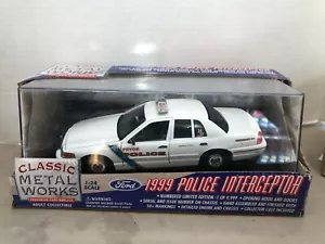 1/24 CLASSIC METAL WORKS 1999 FORD CROWN VICTORIA PRYOR POLICE TIGER COUNTY - Picture 1 of 2