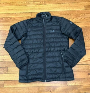 Mountain Hardwear Jacket Men's Size Small Black Goose Down Lightweight Puffer - Picture 1 of 4