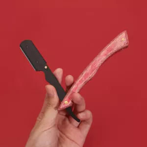 Mens Straight Edge Cut Throat Razor Shaving Grooming Stainless Steel Wood Handle - Picture 1 of 12