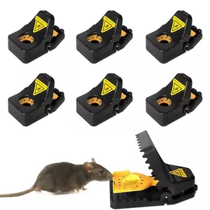 6 Stück Profi Mausefalle Schlagfalle – Verbesserte Faux Käse Pedal Mausefalle - Bild 1 von 14