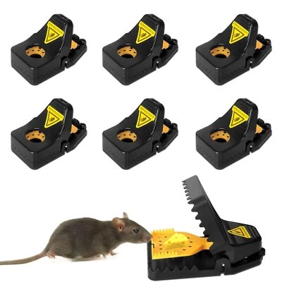 6 Stück Profi Mausefalle Schlagfalle – Verbesserte Faux Käse Pedal Mausefalle - Bild 1 von 4