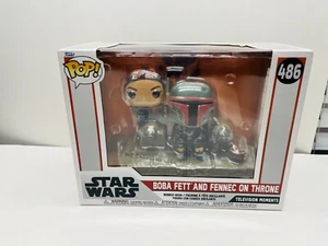 Funko Pop Star Wars BOBA FETT & FENNEC ON THRONE #486 - Picture 1 of 1