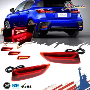 LED Rear Bumper Reflector Brake Lights Pair For Toyota Corolla Lexus 2011-2013 - Picture 1 of 12
