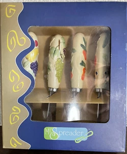 Neu Box Mr. Streuer 4er Set Streichutensilien mit Obst Trauben Wurstwaren - Bild 1 von 2