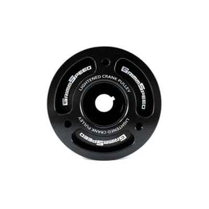 GrimmSpeed Black Lightweight Crank Pulley Fits Subaru 2002-2014 WRX / 2004+ STi - Picture 1 of 4