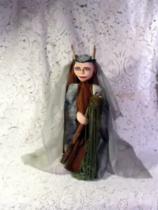 OOAK - EINZIGARTIGES, HANDGEFERTIGTES VINTAGE WEE PEEPLE "HOLZHEXE", 1980er - Bild 1 von 12
