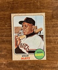 1968 Topps Baseball Card - #50 Willie Mays Giants