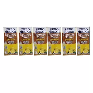 Country Time Limonadengeschmack 6 Boxen 0 Zucker Singles to Go Getränk Mix - Bild 1 von 3