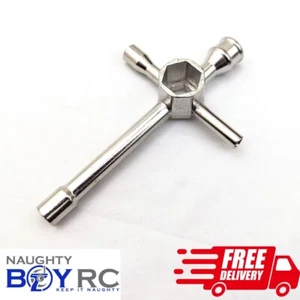 NBRC RC Auto Kreuzschlüssel Combo 5 mm 7 mm 8 mm 10 mm 17 mm Werkzeug LKW Buggy 1/10 1/8 - Bild 1 von 8