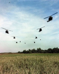 UH-1 Huey Helicopters during Operation Rang Dong 8x10 Vietnam War Photo 435 - Picture 1 of 1