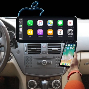 8+256GB Android13 12.3Screen Car Multimedia GPS Navigation Benz C W204 2007-2010 - Picture 1 of 10