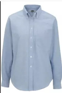 Camicia donna oxford blu chiaro Edwards manica lunga small med large xl 2x nuova 5077 - Foto 1 di 3