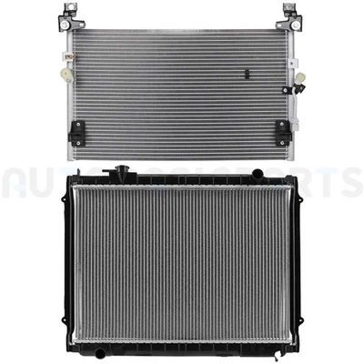 Aluminum Radiator & AC Condenser Cooling Kit For 1998-2003 2004 Toyota Tacoma - Image 1 of 4
