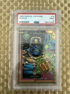 1993 Marvel Universe Skybox THANOS - Super Villains - PSA 9 MINT #16 - Picture 1 of 8