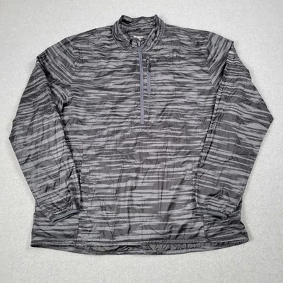 Brooks Running Jacket Men 2XL Black Gray LSD Pullover Windproof Reflective - Image 1 of 4