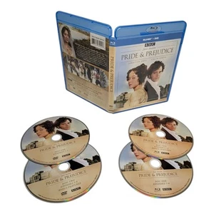Pride and Prejudice (Blu-ray/DVD, 1995 BBC, 4 Disc Set) Colin Firth - Foto 1 di 18