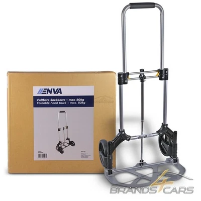 ENVA ALU SACKKARRE STAPELKARRE HANDWAGEN TRANSPORTWAGEN FALTBAR KLAPPBAR - 80kg - Bild 1 von 4