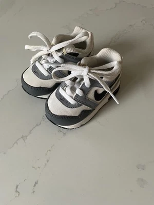 Nike Air Max Blanco con Gris Niños Infante Niño Talla 4C Foto 1 de 4