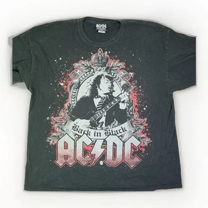 Lizenziertes AC/DC BACK IN BLACK Rock Band Grafik T-Shirt Größe XXL - Bild 1 von 4