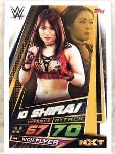 WWE IO SHIRAI TOPPS SLAM ATTAX UNIVERSE 2019 WRESTLING CARD 114 IYO SKY ROOKIE - Picture 1 of 2