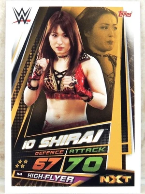 WWE IO SHIRAI TOPPS SLAM ATTAX UNIVERSE 2019 WRESTLING CARD 114 IYO SKY ROOKIE - Image 1 of 2