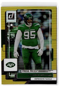 2022 Donruss Quinnen Williams #145 Premium Press Proof New York Jets - Picture 1 of 2