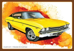 AMT 1969 CHEVROLET CHEVELLE SS 396 1/25 SCALE MODEL KIT #1519~NEW - Picture 1 of 1